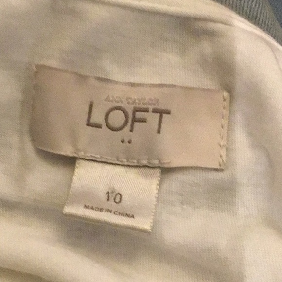 Loft outlet white lace shift dress size 10 - Picture 5 of 6